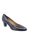 Leder Pumps Schwarz
