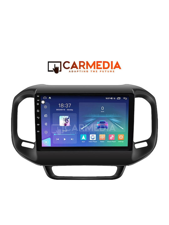 Carmedia Car Audio System for Fiat Toro 2017-2021 (Bluetooth/USB/WiFi/GPS/Apple-Carplay/Android-Auto) with Touch Screen 9"