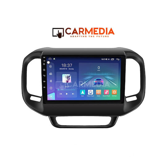 Carmedia Ηχοσύστημα Αυτοκινήτου για Fiat Toro 2017-2021 (Bluetooth/USB/WiFi/GPS/Apple-Carplay/Android-Auto) με Οθόνη Αφής 9"