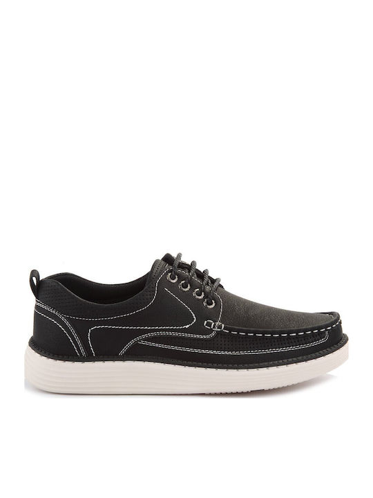 Men's Synthetic Leather Casual Shoes Black