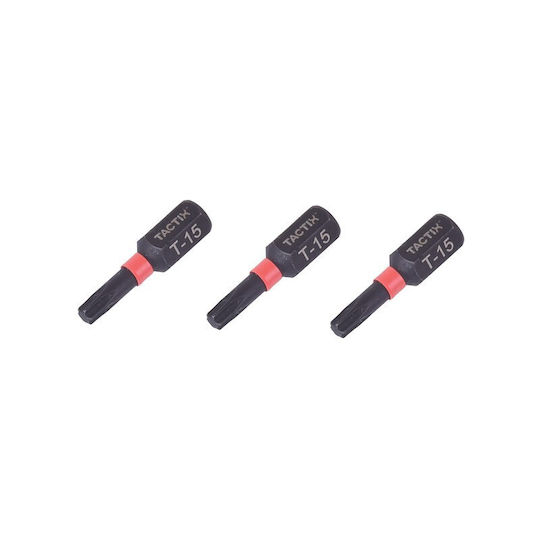 Tactix T20x25mm Μύτη Torx Impact Torsion Blister 3τεμ 455403