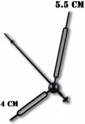 Indicatoare De Ceasuri Metalice Negre 4-5.5cm
