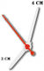 Indicatoare Ceasuri Din Plastic Albe 3-4cm