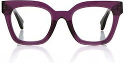 Monokol Mk274 Transparent Dark Purple Prescription Eyeglass Frames Mk274 C44 50 23 Monokol Mk274 Transparent Dark Purple Prescription Eyeglass Frames Mk274 C44 50 23
