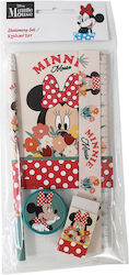 Gim Minnie Mit Bleistift, Spitzer, Radiergummi, Notizbuch Und Lineal Gim Minnie Mit Bleistift, Spitzer, Radiergummi, Notizbuch Und Lineal