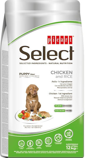 Picart 12kg Trockenfutter für Welpen großer Rassen mit Huhn, Reis und Fleisch