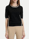 So Cosy Damen Pullover Gestreift Black