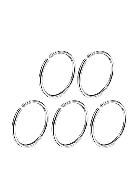 Amalfi Accessories Set Ohrringe Nasenpiercing aus Stahl