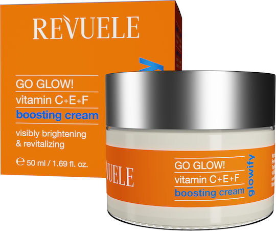 Revuele Go Glow Κρέμα Προσώπου για Ενυδάτωση, Λάμψη & Ερυθρότητα με Βιταμίνη C & Νιασιναμίδη 50ml