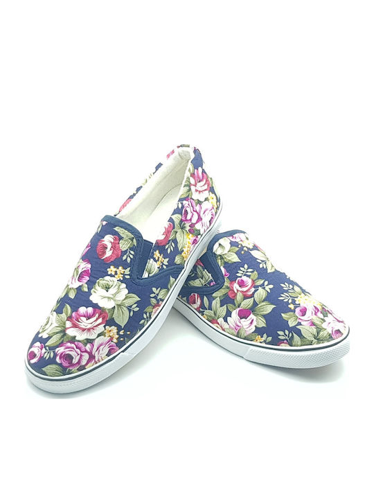 Women's Canvas Slip-Ons Blue
