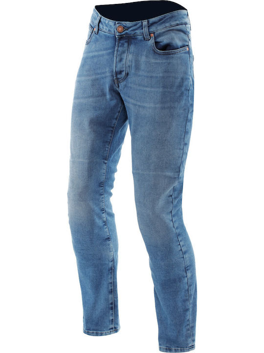 Dainese Pantaloni De Călărie Pentru Bărbați 5-Buzunare Gin Regular Tapered 4 Anotimpuri Albastru Deschis