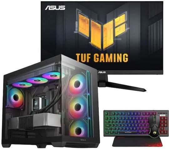 Vengeance GhostOps-A57 Гейминг Настолен Компютър Ryzen 7-5700X/32GB DDR4/1TB SSD/GeForce RTX 5060/Без Операционна Система и Монитор Asus TUF Gaming VG246H1A