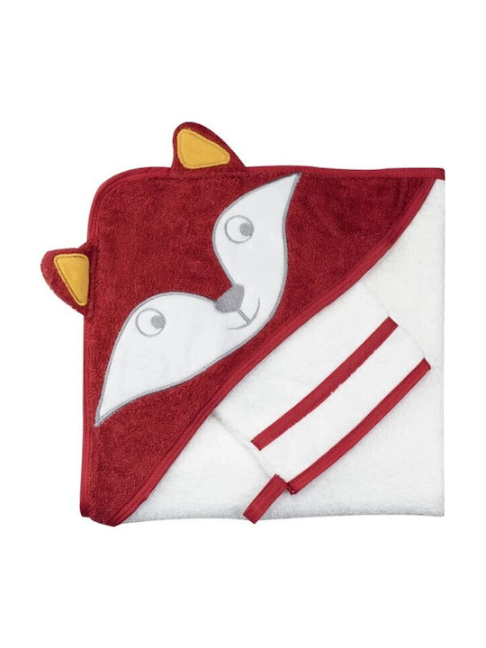 Trois Kilos Sept Baby Hooded Bath Towel 75x75cm