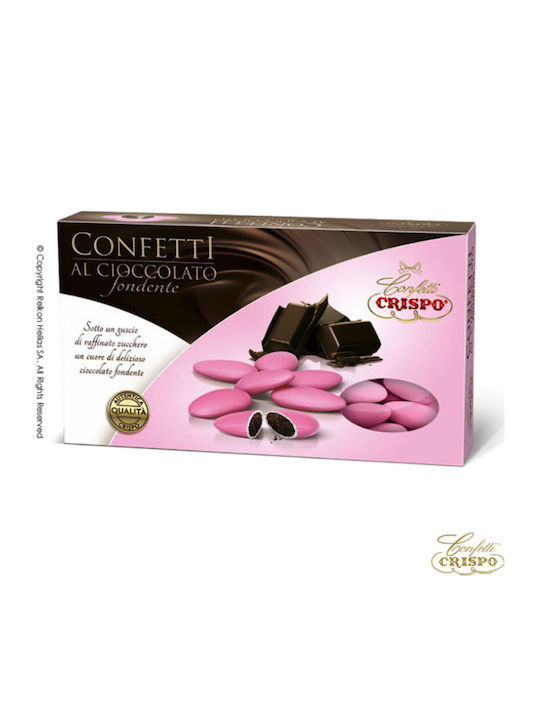 Confetti Crispo Κουφέτα Choco σε Σχήμα Κλασικό με Γεύση Σοκολάτα Ροζ 1000gr