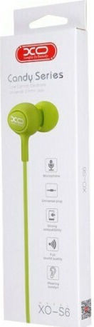 ORI.003.17.009 In-ear Handsfree Ακουστικά με Βύσμα 3.5mm Πράσινο