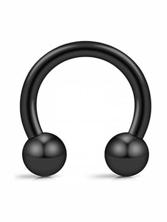 Amalfi Accessories Steel Black Bar Earring
