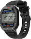 UrbanFiT Aluminium Smartwatch with Heart Rate Monitor (Black)