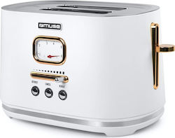 Muse Φρυγανιέρα 2 Θέσεων 1000W Γκρι