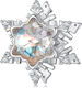 Silber Charm 925 Winter Stern