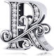 Silber Charm 925 Buchstabe R