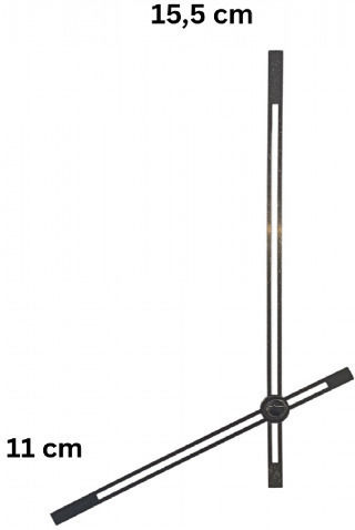 Indicatoare Ceasuri Metalice Negre 11-15.5cm
