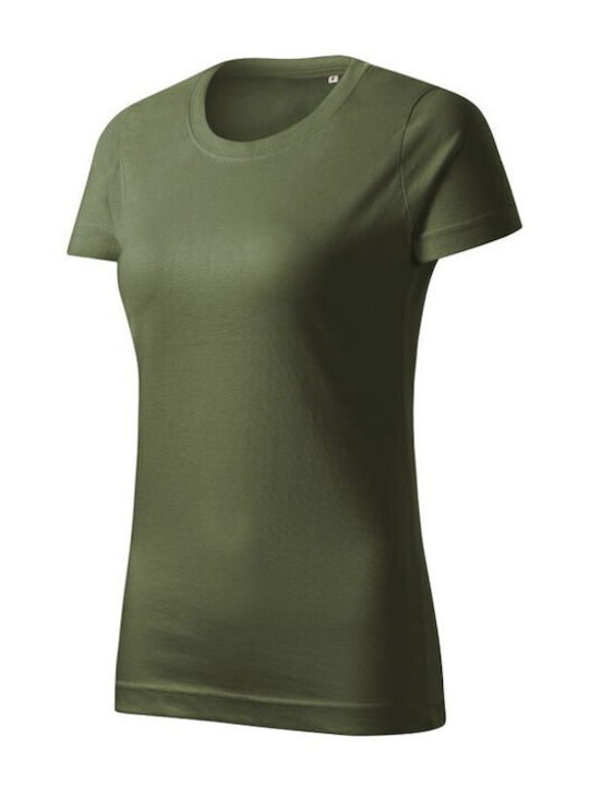 Malfini Γυναικείο Διαφημιστικό T-shirt Κοντομάνικο Χακι