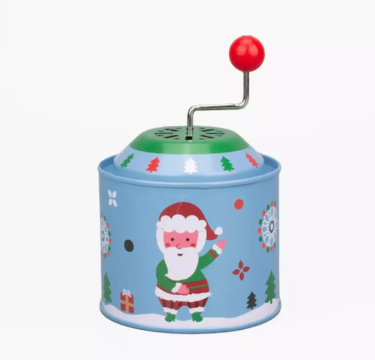 SP Souliotis Christmas Metal Figure Box with Music Santa Claus