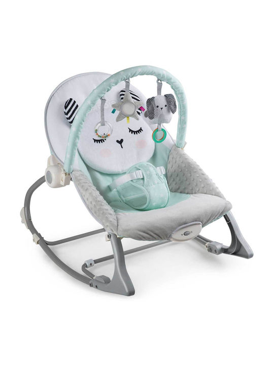 Electric Relax pentru Bebeluși Kitty Sleep cu Vibrații Verde pentru Copil până la 18kg