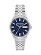 Trussardi Men's Watch Battery with Silver Metal Bracelet