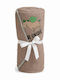 Beboulino Baby Hooded Towel Unicorn Brown 75x75cm