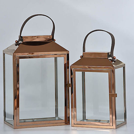 Kaliso Laterne Metallisch Bronze 40x25x19cm 1Stück Kaliso Laterne Metallisch Bronze 40x25x19cm 1Stück