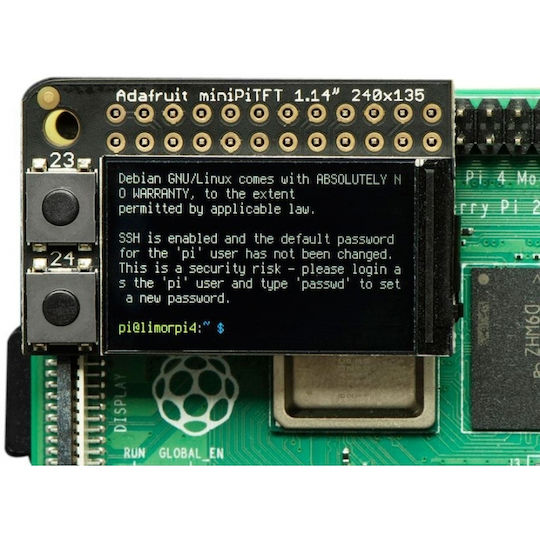 Adafruit Mini Pitft 135x240 Color Tft Add-on for Raspberry Pi
