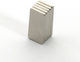 Set of 10 Pieces Metallic Magnets 25x10x1mm