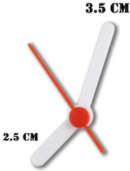 Plastik Weißer Uhrzeiger 2,5-3,5cm