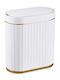 Home Use Plastic Bathroom Basket 7lt White