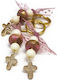 Daskalakis Christening Charm Keychain Pink 125pcs