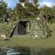 vidaXL Fishing Igloo Green Camping Tent for 7 People 514x465x187cm