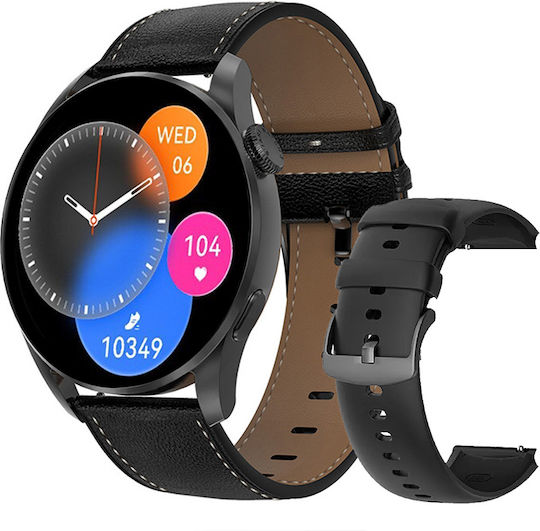 Dynamic FiT Aluminium Smartwatch mit Pulsmesser (Schwarz)