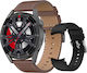 DeltaFiT Max Smartwatch με Παλμογράφο (Καφέ)