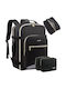 Lovevook Backpack Αδιάβροχο 40lt Μαύρο/Γκρι