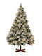 Christmas Tree Pre-lit Snowy 210cm with 2023 Branches and with LED Lighting
