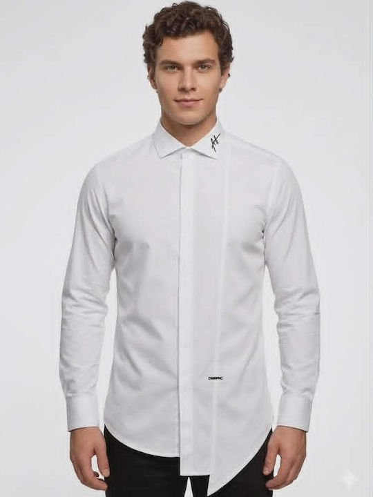 Long-sleeved Cotton Shirt White