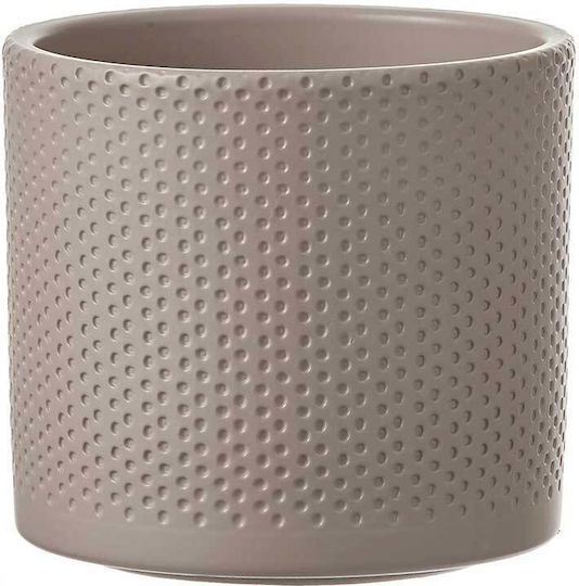 Mica Ghiveci Ceramică Taupe 13x13x14cm.