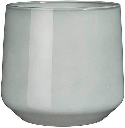 Mica Topf Keramik Light Grey 12x12x9cm.