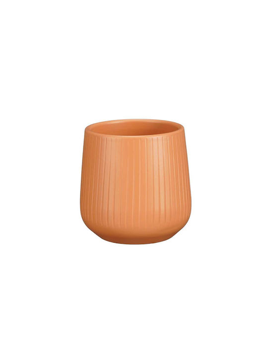 Mica Γλάστρα Πήλινη Amber Orange 11x11x9εκ.