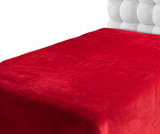 Silk Fashion Μονή 160x220εκ. Κόκκινο
