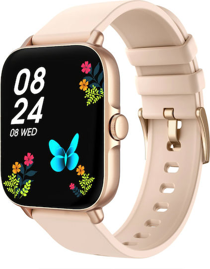 Omni FiT Aluminium Smartwatch with Heart Rate Monitor (Gold)