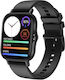 NanoFiT PRO Aluminium Smartwatch με Παλμογράφο (Μαύρο)