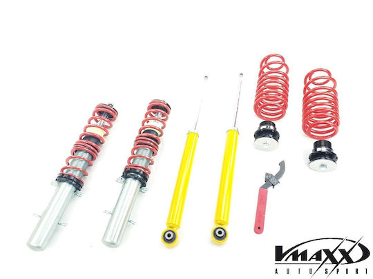 V-Maxx Set Suspensions Adjustable 4pcs for Seat Leon Skoda Octavia Volkswagen Golf Audi A3