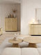 TV Stand Wooden Beige L200xW54xH38cm